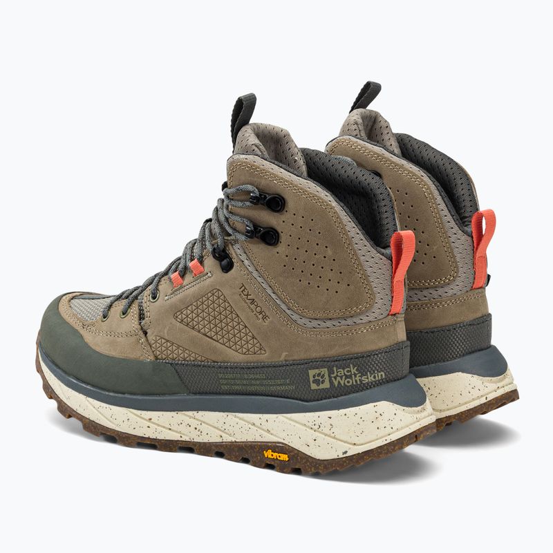 Buty trekkingowe damskie Jack Wolfskin Terraquest Texapore Mid misty green 3
