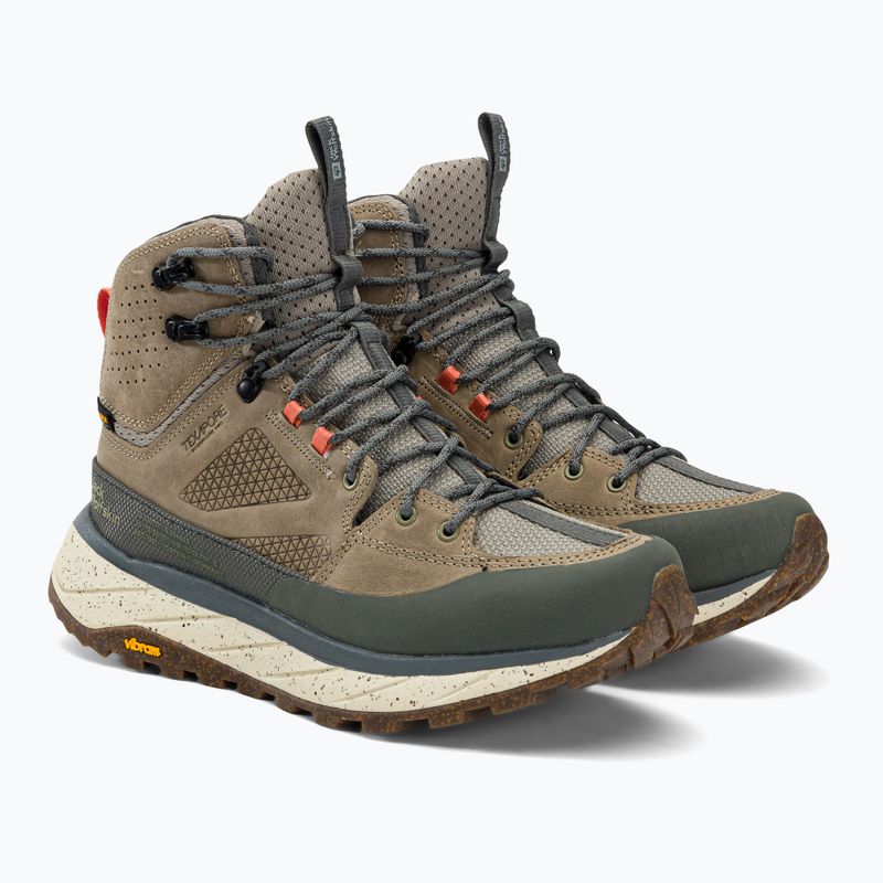 Buty trekkingowe damskie Jack Wolfskin Terraquest Texapore Mid misty green 4