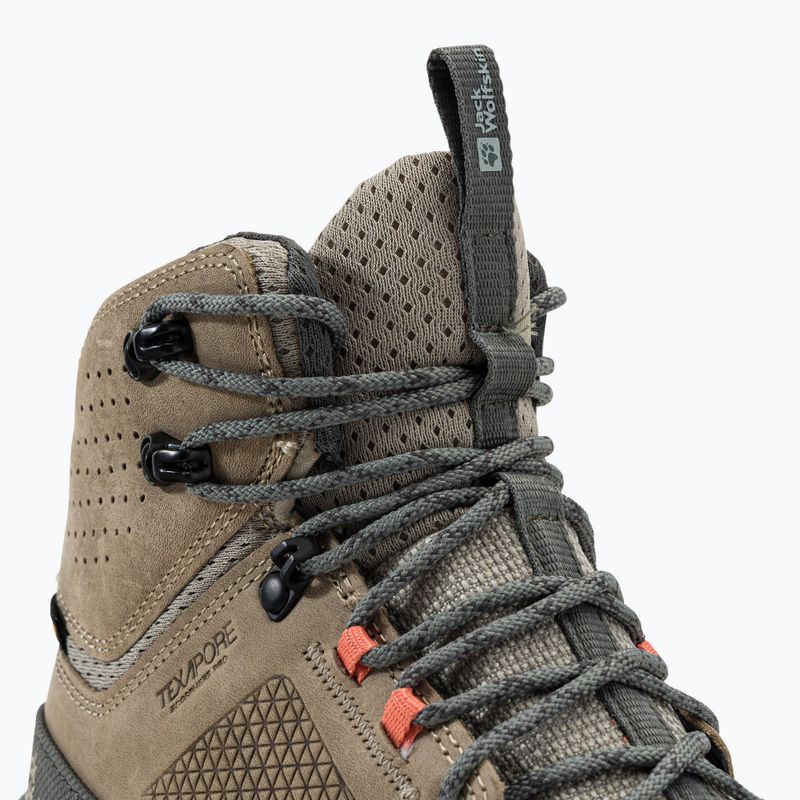 Buty trekkingowe damskie Jack Wolfskin Terraquest Texapore Mid misty green 8