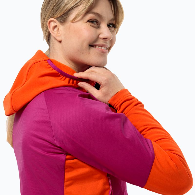 Kurtka przeciwdeszczowa damska Jack Wolfskin Alpspitze Ins Hybrid new magenta 3