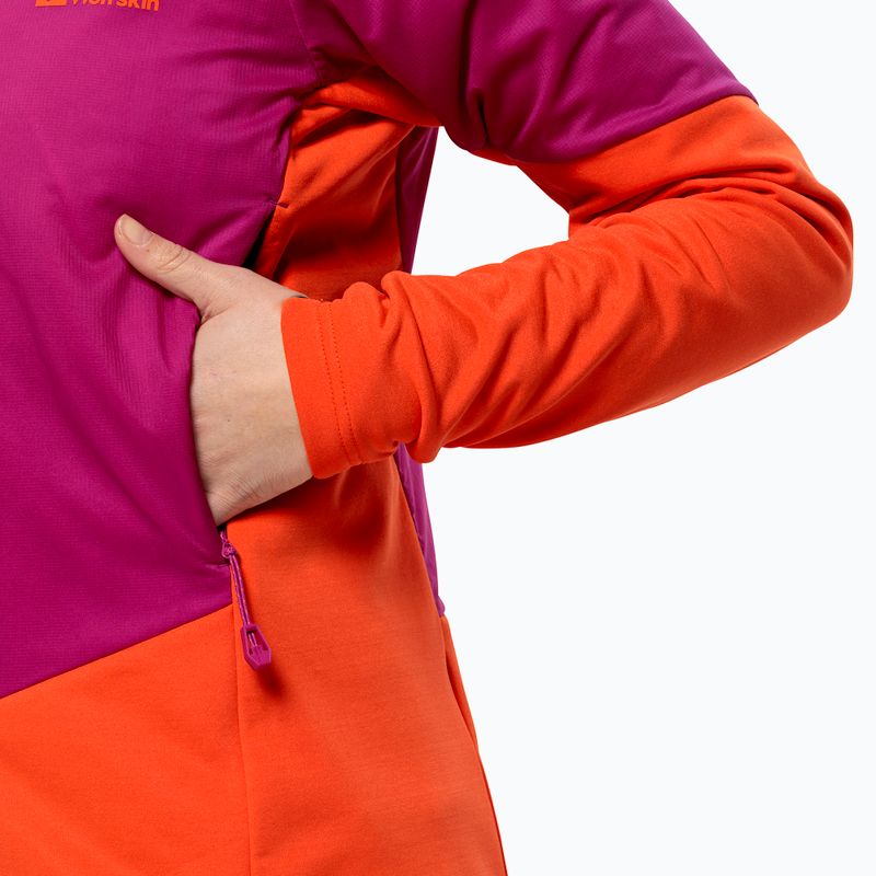 Kurtka przeciwdeszczowa damska Jack Wolfskin Alpspitze Ins Hybrid new magenta 5