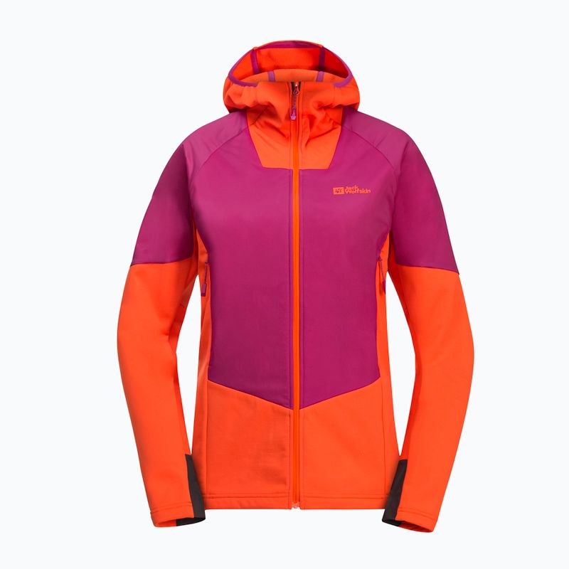 Kurtka przeciwdeszczowa damska Jack Wolfskin Alpspitze Ins Hybrid new magenta 7