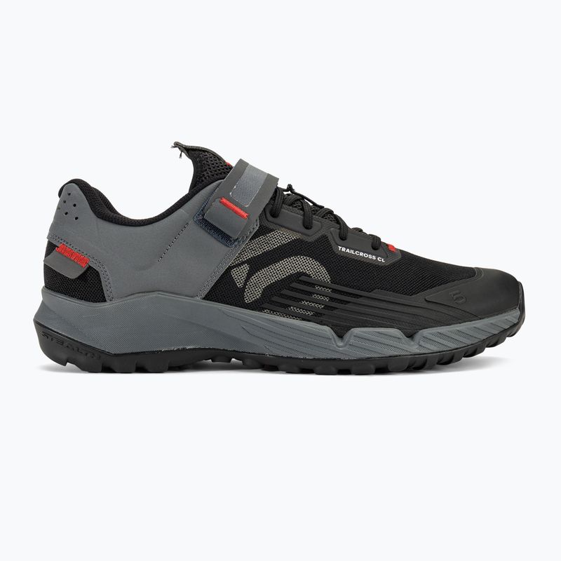 Buty rowerowe MTB męskie adidas FIVE TEN Trailcross Clip In 2024 core black/grey three/red 2