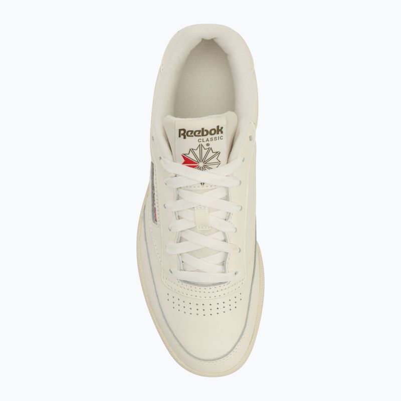 Buty Reebok Club C 85 chalk/chalk/hunter green 5