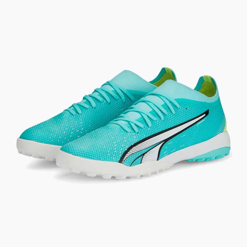 Buty piłkarskie męskie PUMA Ultra Match TT electric peppermint/puma white/fast yellow 11