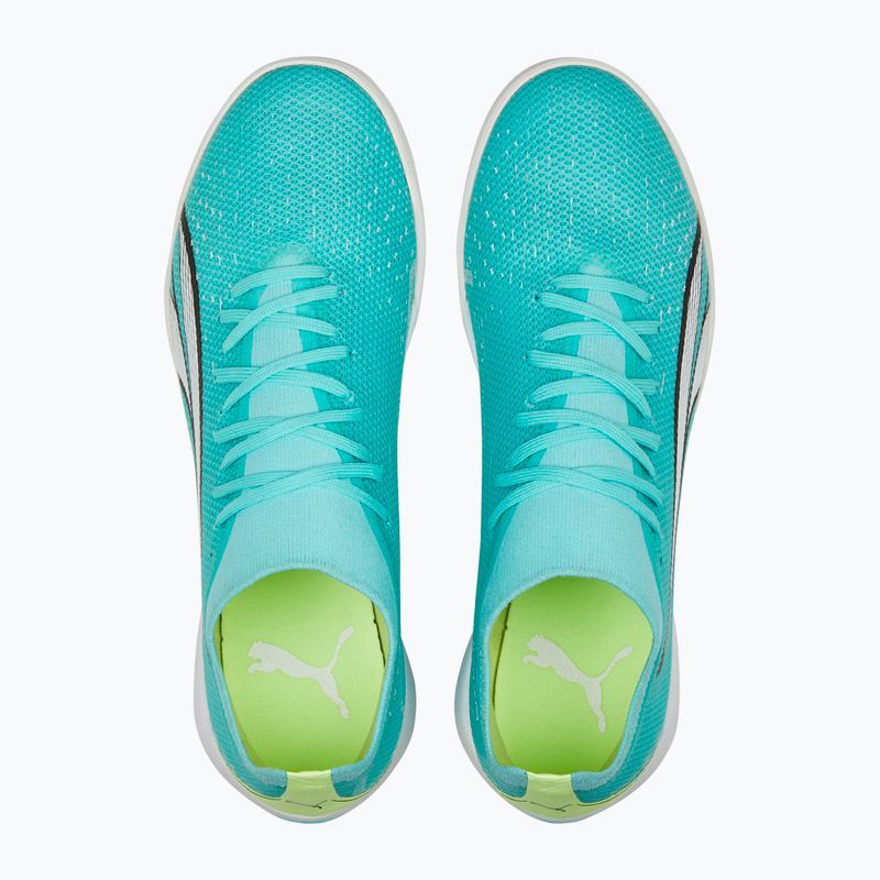 Buty piłkarskie męskie PUMA Ultra Match TT electric peppermint/puma white/fast yellow 14