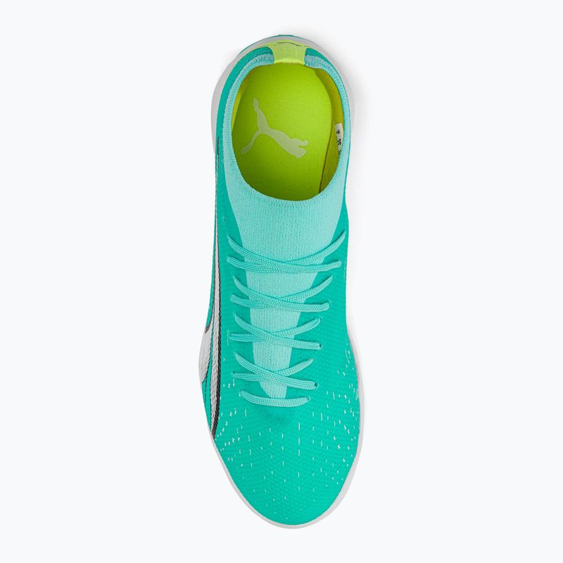 Buty piłkarskie męskie PUMA Ultra Match TT electric peppermint/puma white/fast yellow 6