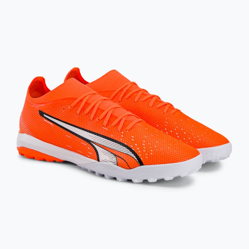 Buty piłkarskie męskie PUMA Ultra Match TT ultra orange/puma white/blue glimmer 4