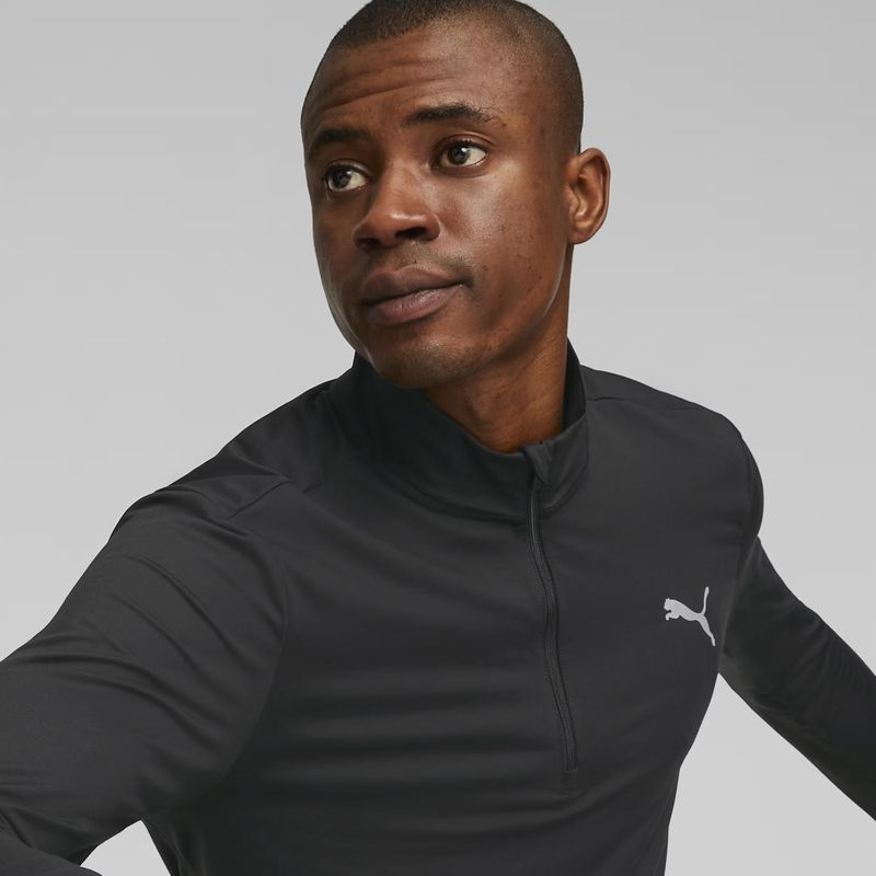 Bluza męska PUMA Run Favorite 1/4 Zip black 5