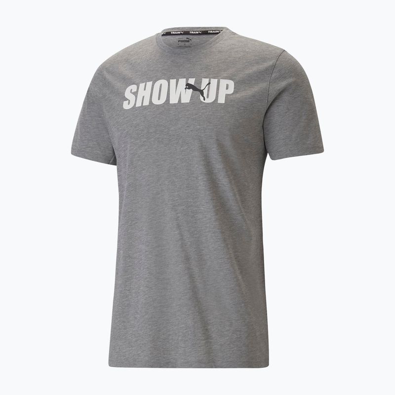 Koszulka męska PUMA Performance Training Graphic medium gray heather/q2 print