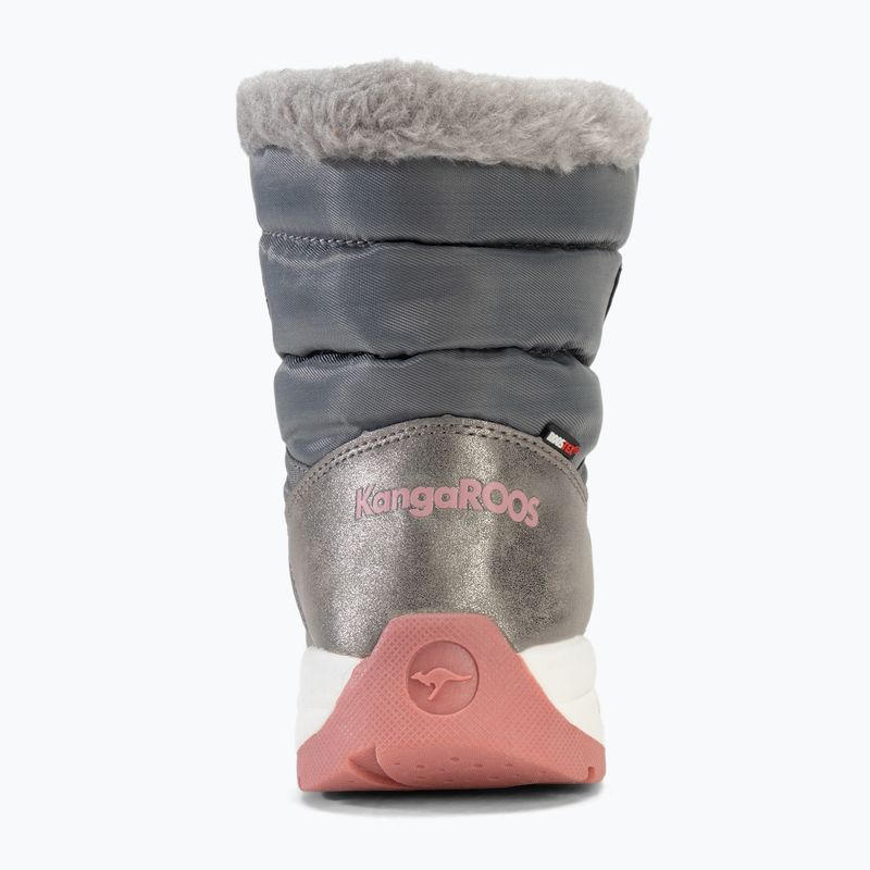 Śniegowce juniorskie KangaROOS K-PE Ski RTX steel grey/dusty rose 6
