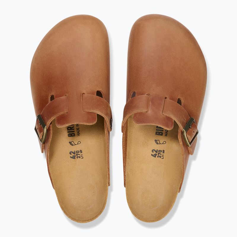 Klapki BIRKENSTOCK Boston LEOI Regular cognac 10