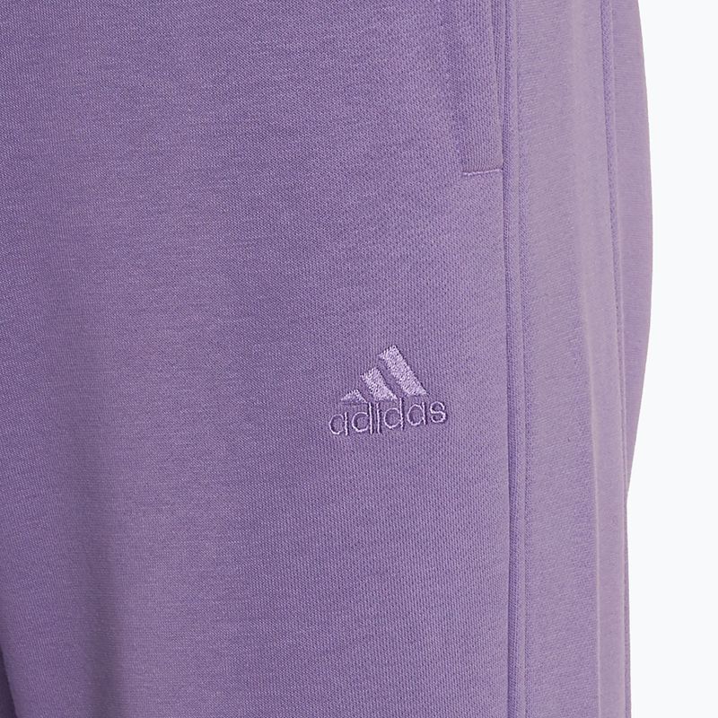 Spodnie damskie adidas All SZN Fleece violet fusion 3