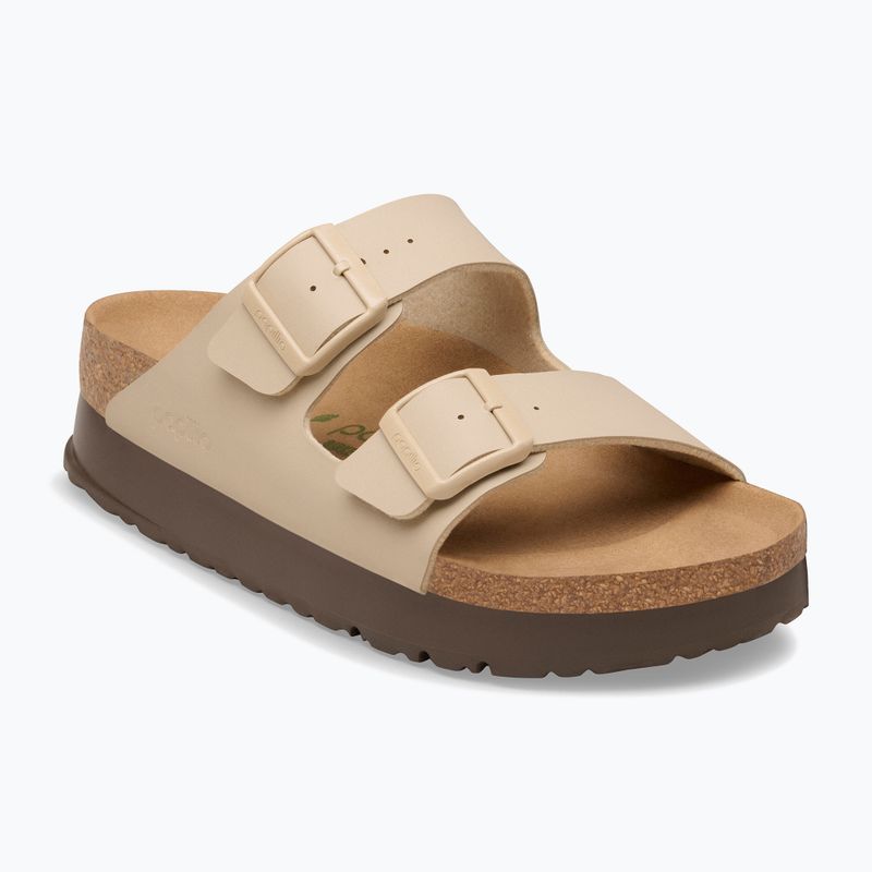 Klapki BIRKENSTOCK x Papillio Arizona Flex Platform Birko-Flor Narrow sandcastle 8