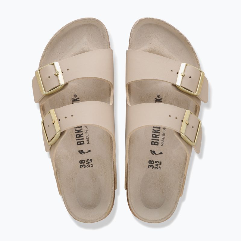 Klapki damskie BIRKENSTOCK Arizona Birko-Flor triples sandcastle/oyster 3