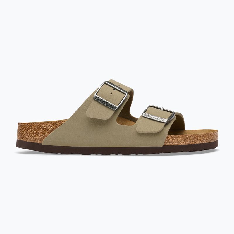Klapki BIRKENSTOCK Arizona Birko-Flor faded khaki/dark brown os 2