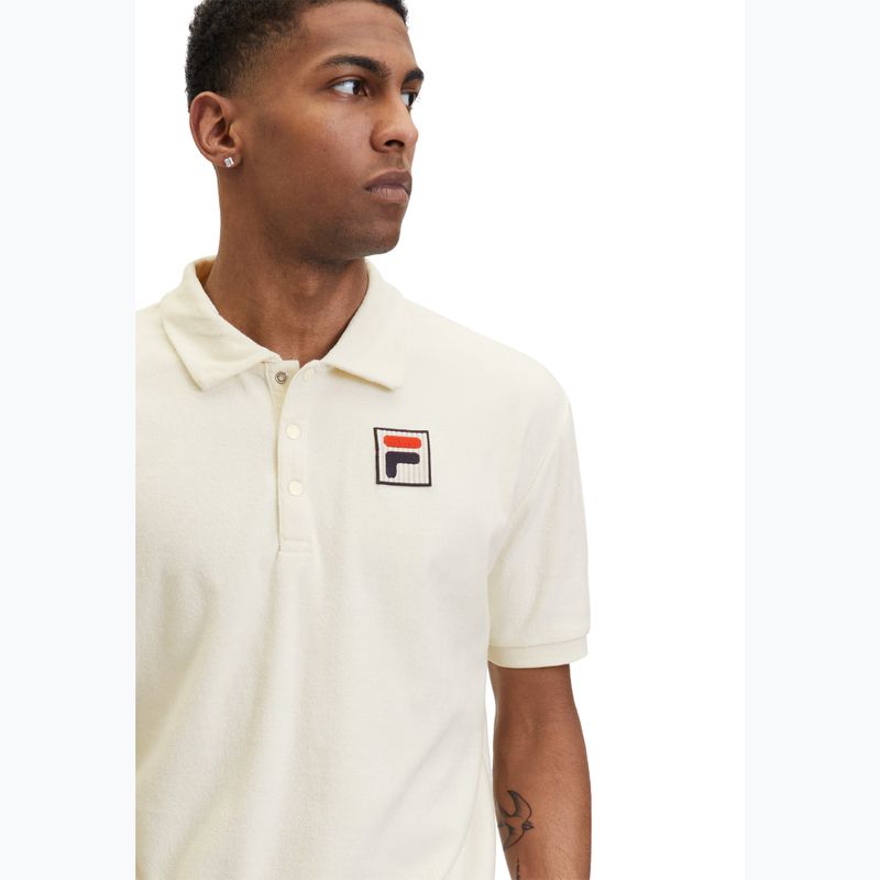 Koszulka polo męska FILA Liverpool Towelling antique white 4