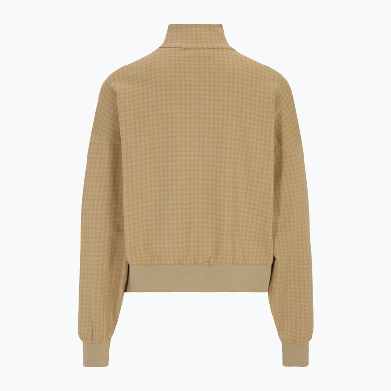Bluza damska FILA Liebau Aop Half Zip Sweater cornstalk pepita aop 2