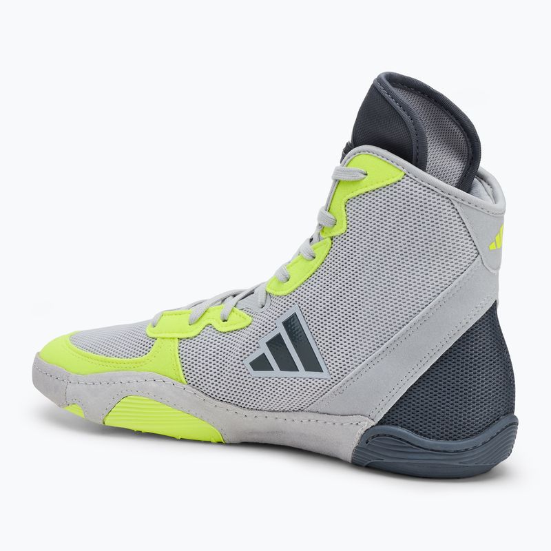Buty zapaśnicze męskie Adizero team light grey/ team onix/ team sollar yellow 2 3