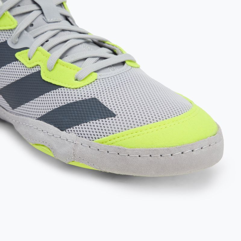 Buty zapaśnicze męskie Adizero team light grey/ team onix/ team sollar yellow 2 7