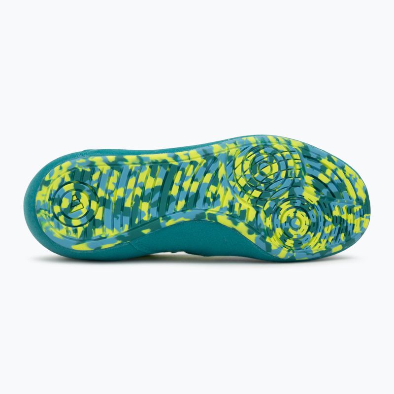 Buty zapaśnicze dziecięce adidas Havoc purple team/lucid lemon/signal cyan 4