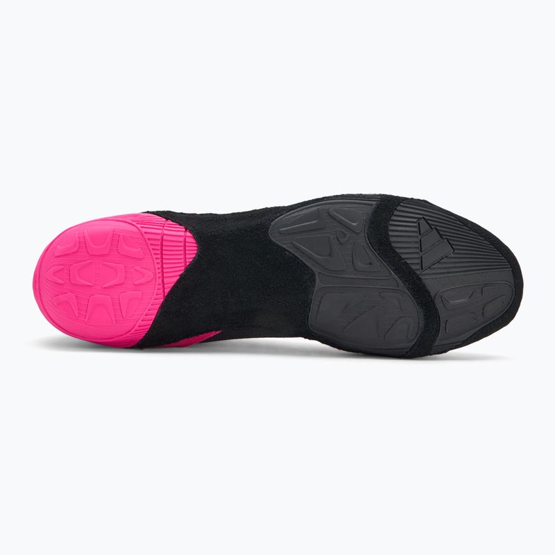 Buty bokserskie adidas Adizero black/signal cyan/shock pink 4