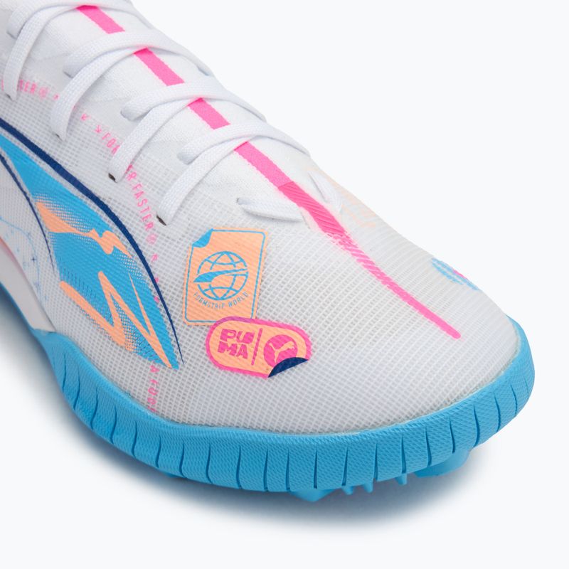Buty piłkarskie PUMA Ultra 5 Match Vol. Up TT puma white/luminous blue/poison pink/fizzy melon 7