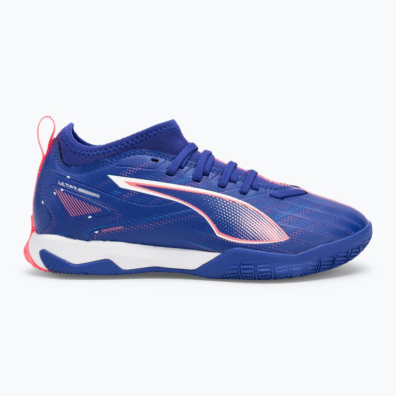 Buty piłkarskie dziecięce PUMA Ultra 5 Match It + Mid Jr lapis lazuli/puma white/sunset glow 2