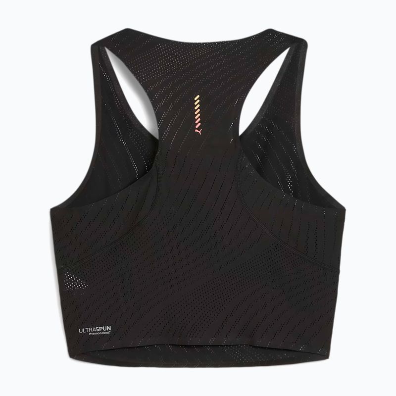 Top treningowy PUMA Run Ultraspun Crop puma black/ fireglow 2