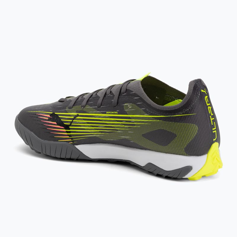 Buty piłkarskie męskie PUMA Ultra 5 Match TT matte aged silver/yellow alert/puma aged silver 3