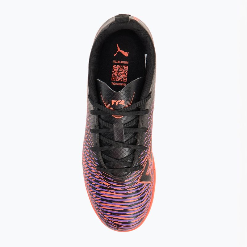 Buty piłkarskie dziecięce PUMA Future 8 Play It puma black/ puma white/ glowing red 5