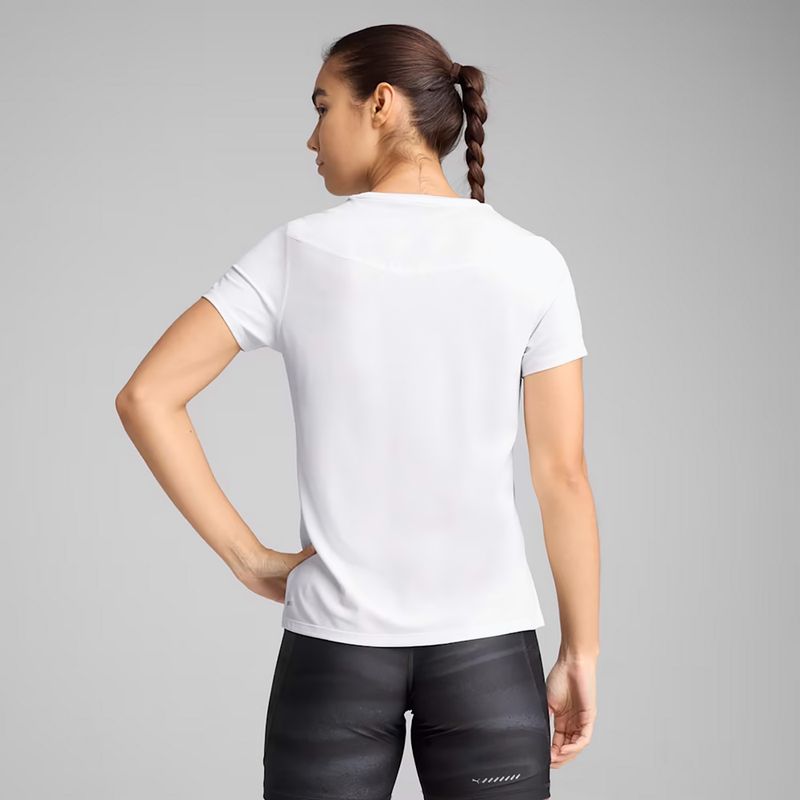 Koszulka do biegania damska PUMA Run Graphic Mesh Tee puma white 5