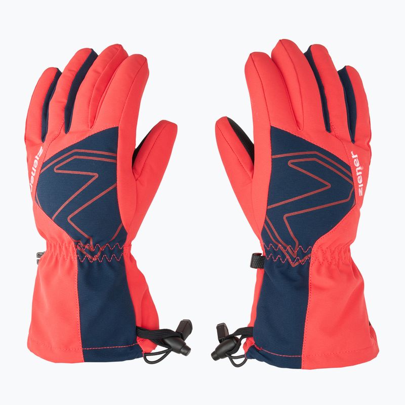 Rękawice narciarskie dziecięce ZIENER Laval Aquashield AW fiery red 4
