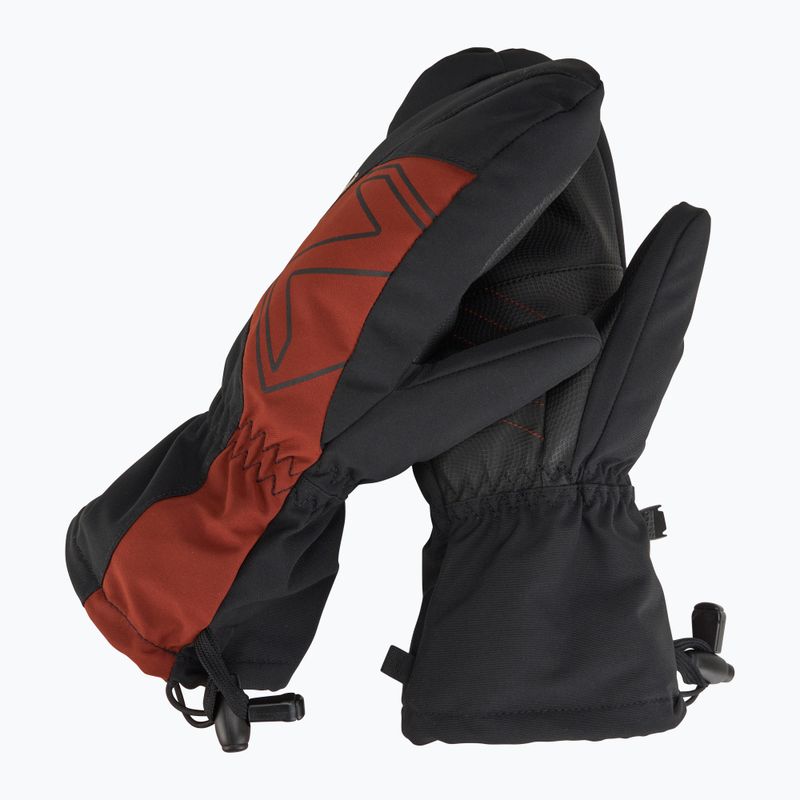 Rękawice narciarskie dziecięce ZIENER Lavalino Aquashield AW Mitten woody brown 2