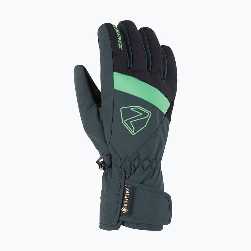 Rękawice narciarskie dziecięce ZIENER Leif GTX dark jungle 8