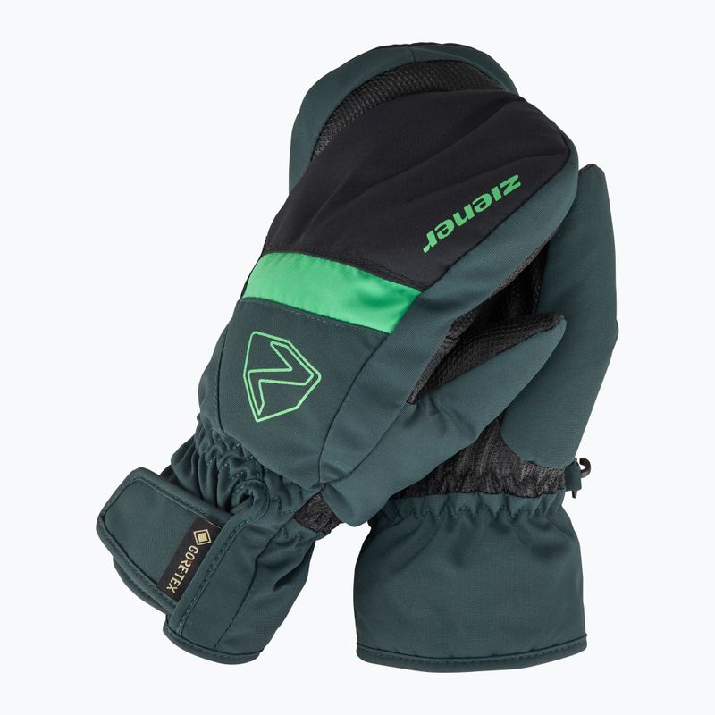 Rękawice narciarskie dziecięce ZIENER Levin GTX Mitten dark jungle 2
