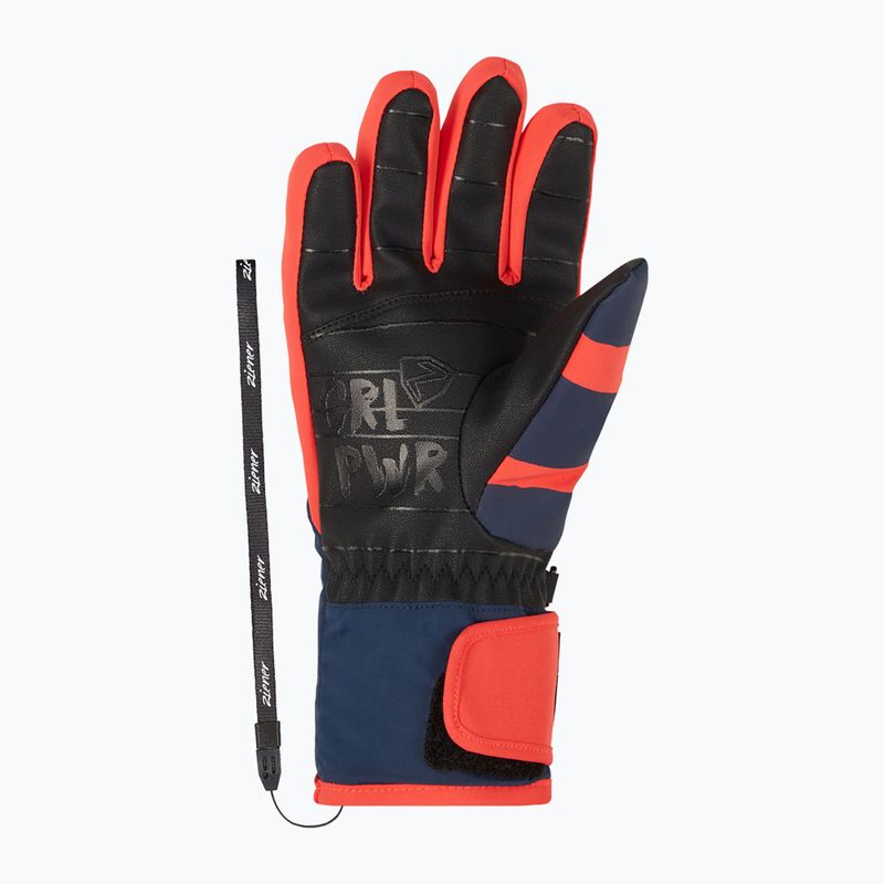 Rękawice narciarskie dziecięce ZIENER Liwa Aquashield PR fiery red 10