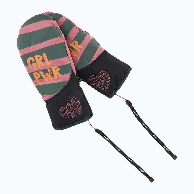 Rękawice narciarskie dziecięce ZIENER Liwani Aquashield PR Mitten rose blossom 7
