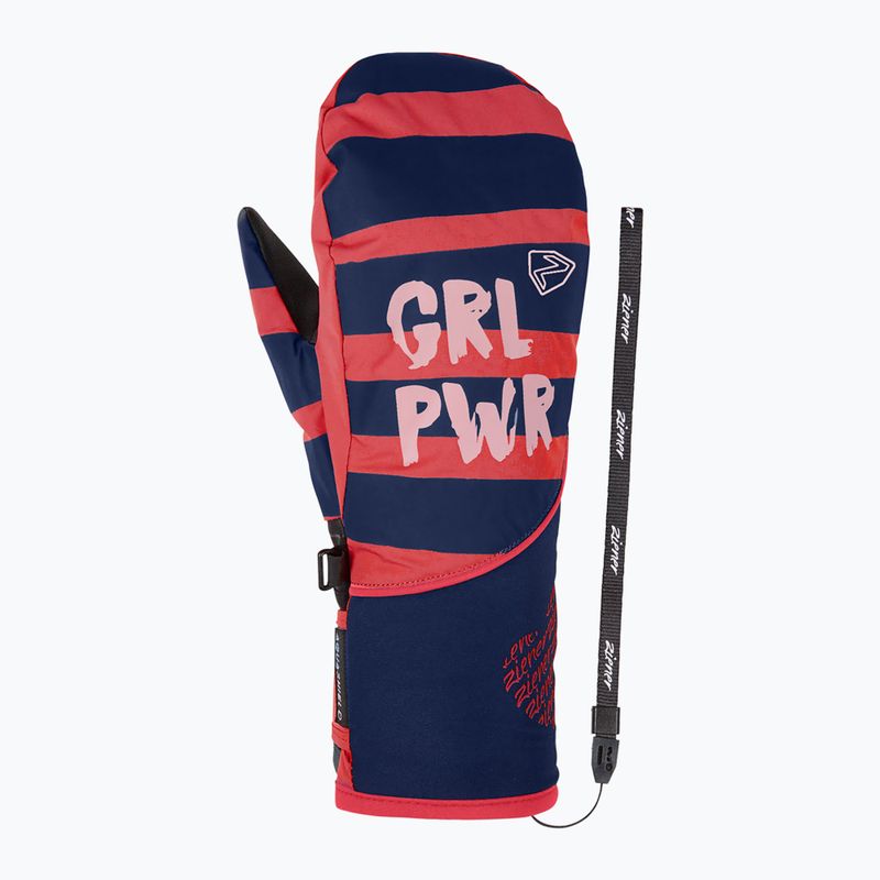 Rękawice narciarskie dziecięce ZIENER Liwani Aquashield PR Mitten fiery red 9