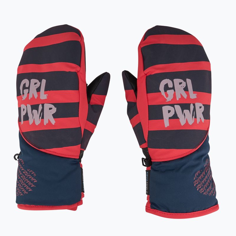 Rękawice narciarskie dziecięce ZIENER Liwani Aquashield PR Mitten fiery red 4
