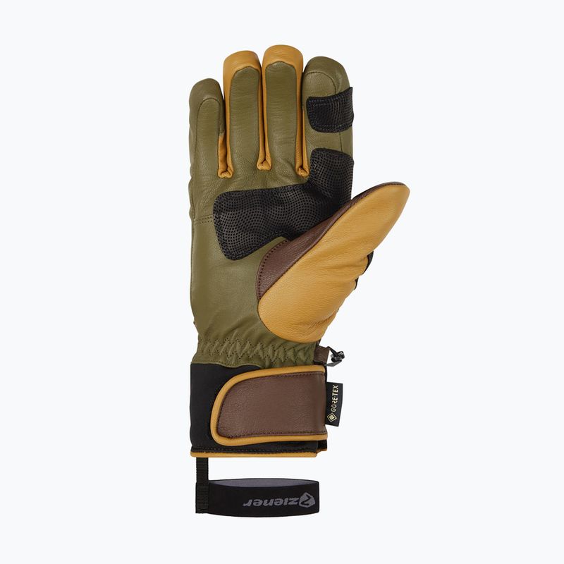 Rękawice narciarskie męskie ZIENER Guard GTX + Gore Grip PR alpine dark/brown 9