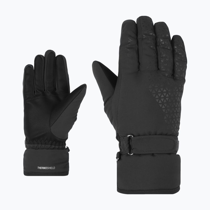 Rękawice narciarskie damskie ZIENER Kisar Aquashield black 2