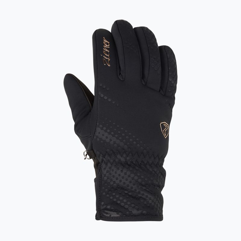 Rękawice narciarskie damskie ZIENER Karoi WS PR black/rose metallic 8