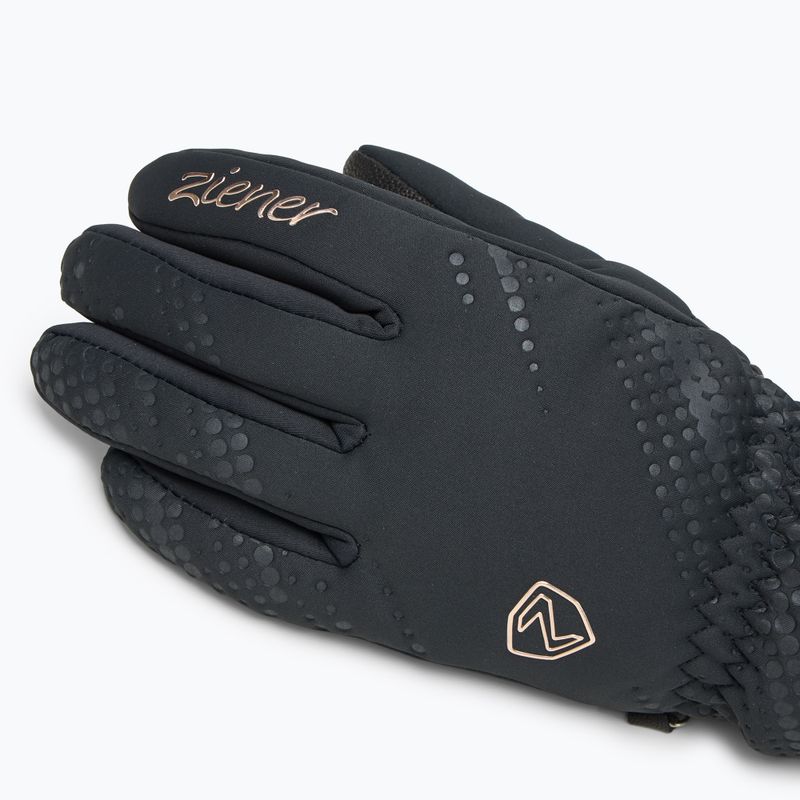 Rękawice narciarskie damskie ZIENER Karoi WS PR black/rose metallic 5