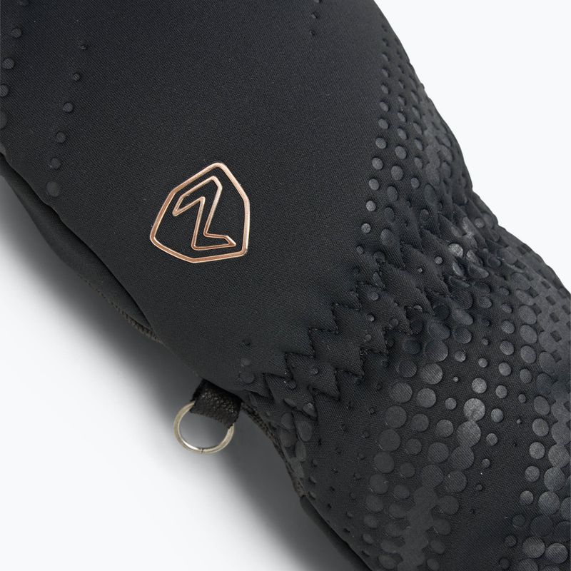 Rękawice narciarskie damskie ZIENER Karoia WS PR Mitten black/rose metallic 5
