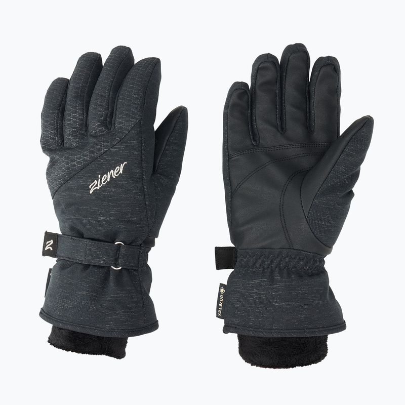 Rękawice narciarskie damskie ZIENER Klaire GTX black ink spark