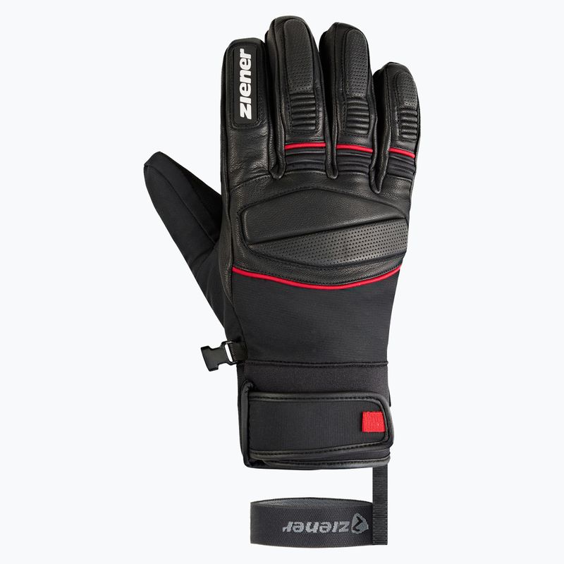 Rękawice narciarskie męskie ZIENER Gomin-Z AS black/red 2
