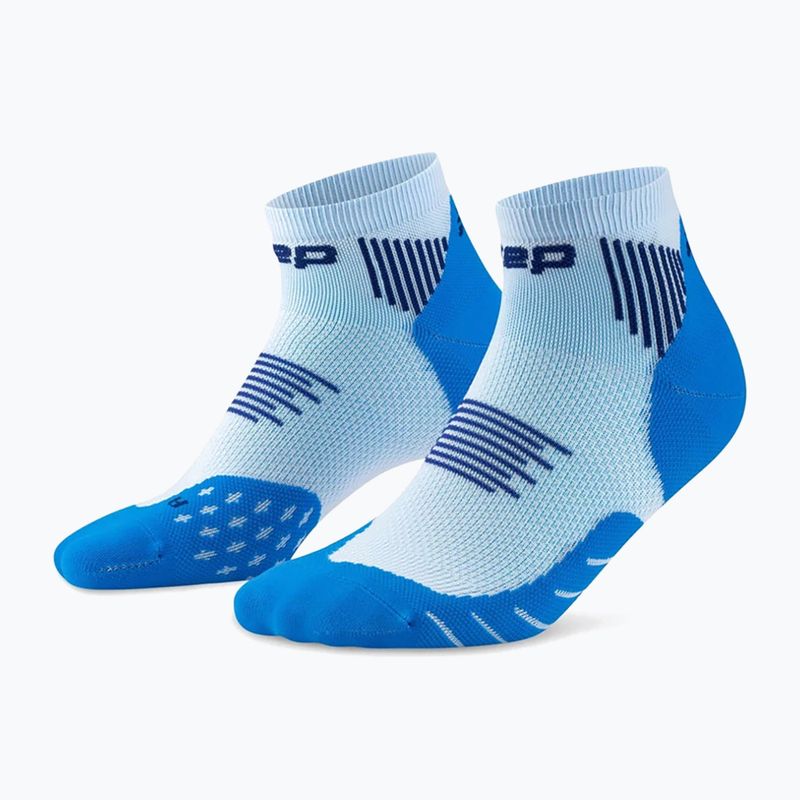 Skarpety kompresyjne męskie CEP Run Low Cut 5.0 blue/ice