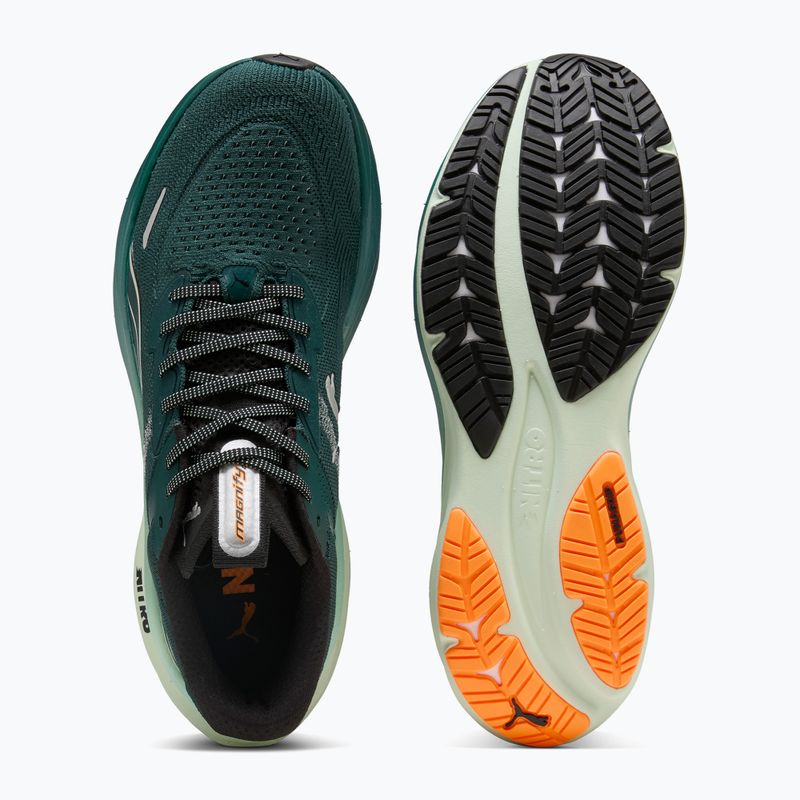 Buty do biegania męskie PUMA Magnify Nitro 3 green terrain/heat fire 10