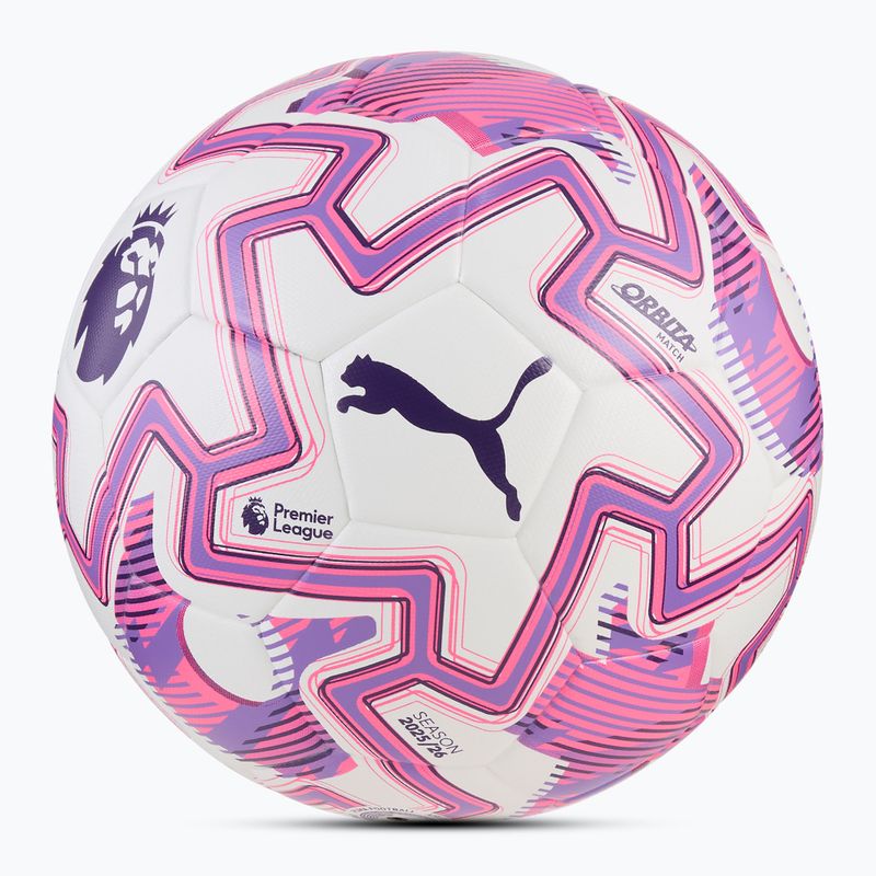 Piłka do piłki nożnej PUMA Orbita Match Premier League Brilliance FIFA Quality puma white/multicolor rozmiar 5